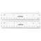 Universal 6 in. Long Standard/Metric Plastic Ruler - Clear (2/Pack)
